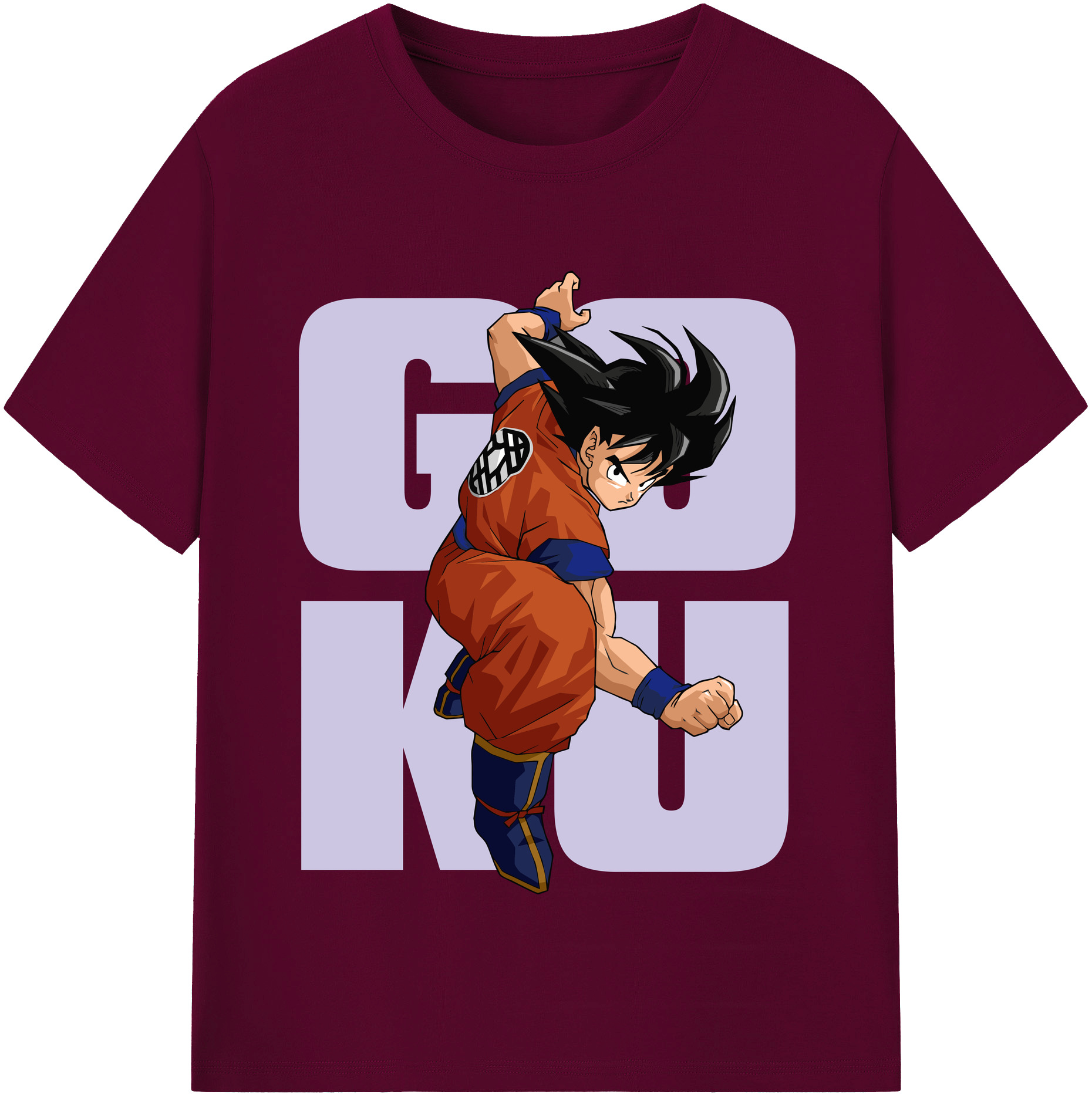 （画像用） ドラゴンボール 孫悟空（そん ごくう）Son Goku カカロット DRAGON BALL Kakarotto レディースカジュアルプリントTシャツ（綿100％）